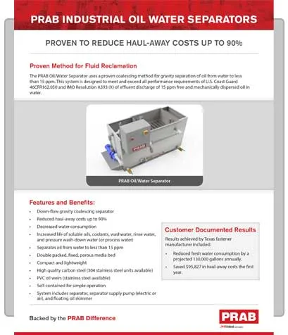 Industrial Oil Water Separators Industrial Oil Water Separators | Prab.com