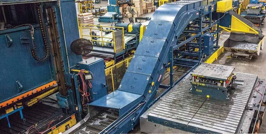 Die Stamping Conveyor that reduces carryover in metalworking Die Stamping Conveyor that reduces carryover in metalworking