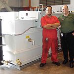 Cameron International manufacturing facility with PRAB metal chip processing equipment
