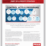 PRAB wastewater treatment product brochure cover WWT2044