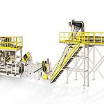 PRAB modular turnings and chip processing system model 1040