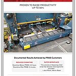 PRAB product brochure cover for model 1052 equipment