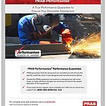 PRAB product brochure cover for industrial manufacturing solutions