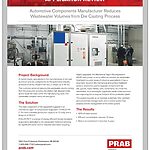 PRAB product brochure cover for industrial wastewater treatment