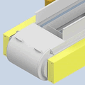 Automatic take-up conveyor system for continuous chip removal