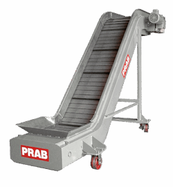 metal chip handling | PRAB | Metal Scrap Handling | abrasive cast iron chip conveyor, stamping scrap conveyor, chip processing aluminum fines, metalworking scrap handling by material